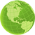 Green globe design