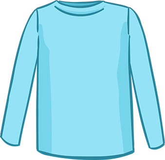 light blue long sleeved tshirt