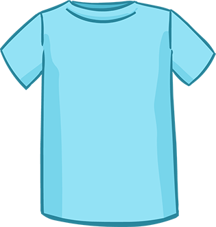 light blue short sleeved tshirt