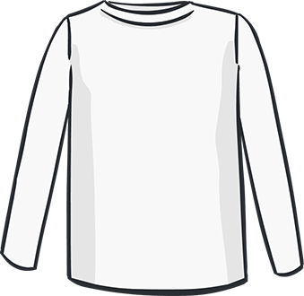 white long sleeved tshirt